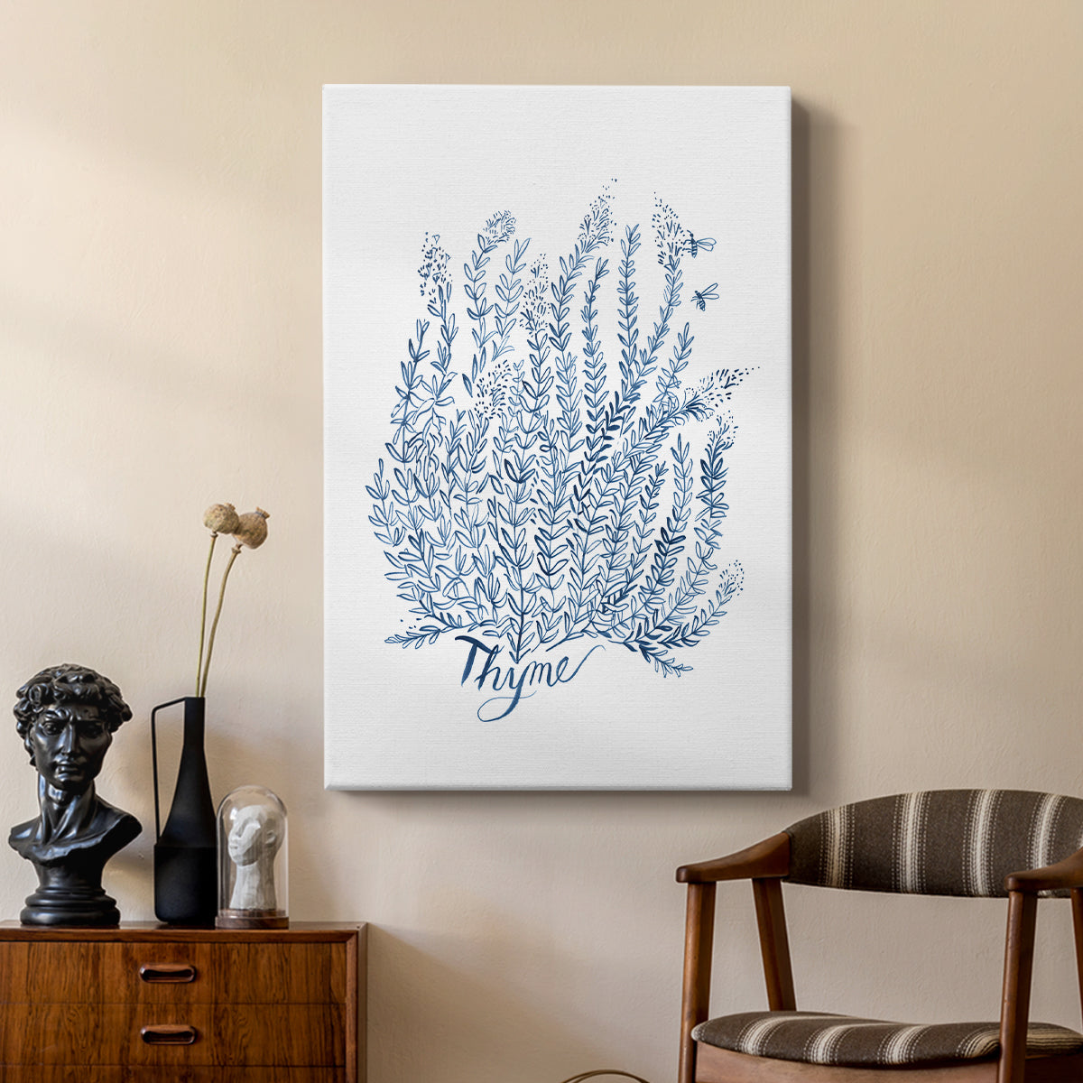 Summer Herb Garden Sketches IV - Canvas Art Print