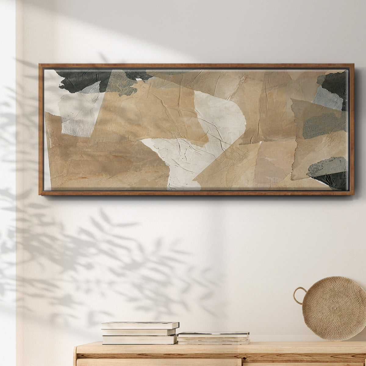 Paper Blur IV - Floater Framed Canvas Print