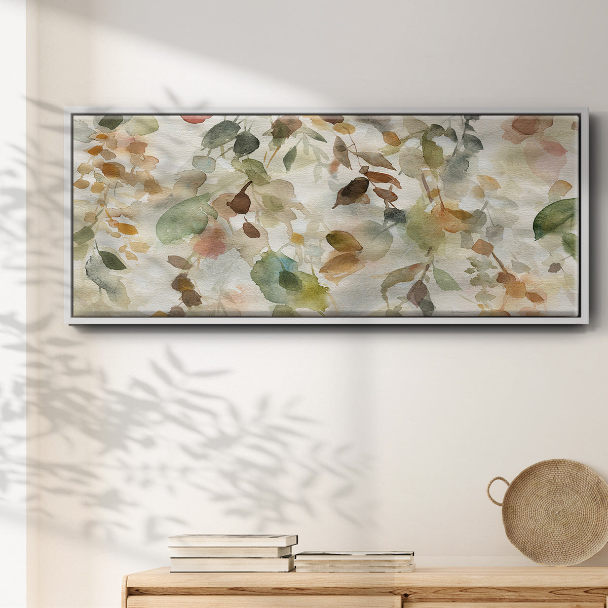 Fall Cascade - Floater Framed Canvas Print