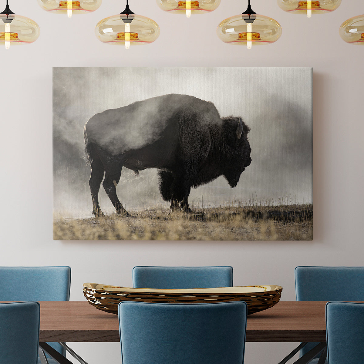 Geyser Basin - Canvas Art Print