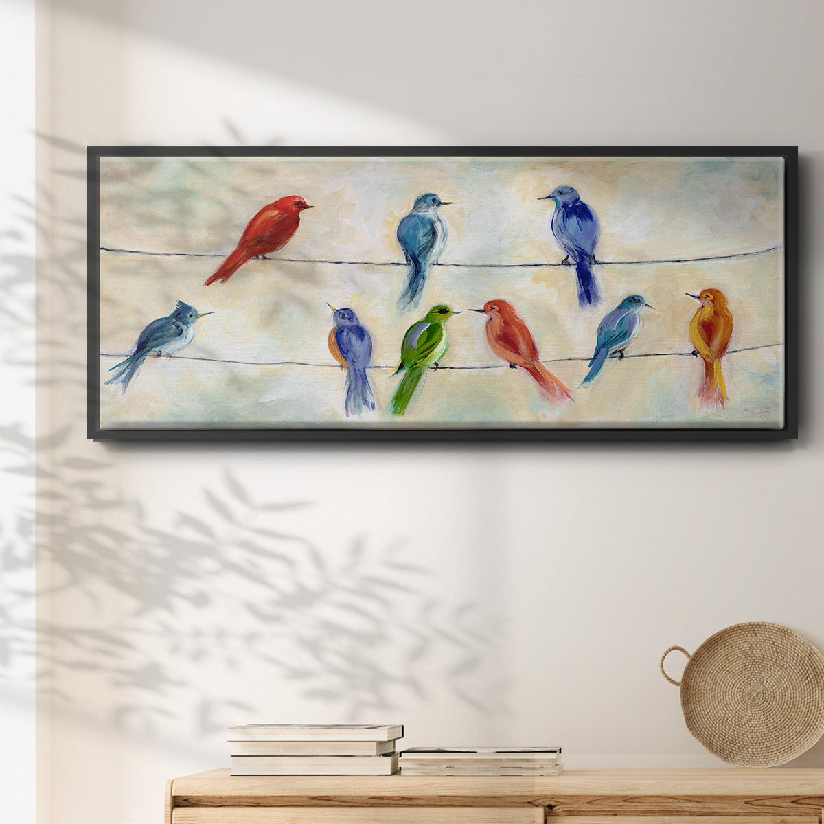 Chatter - Floater Framed Canvas Print