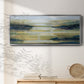 Lime Strata I - Floater Framed Canvas Print