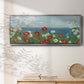 Through the Flowers - Floater Framed Canvas Print