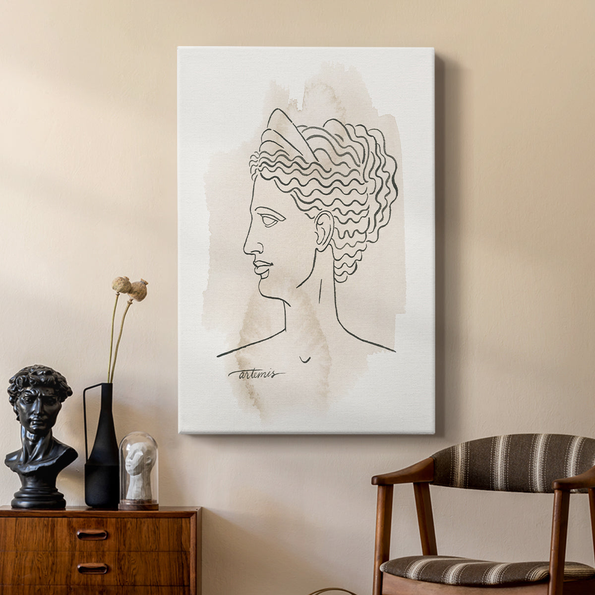 Greek Busts VI - Canvas Art Print