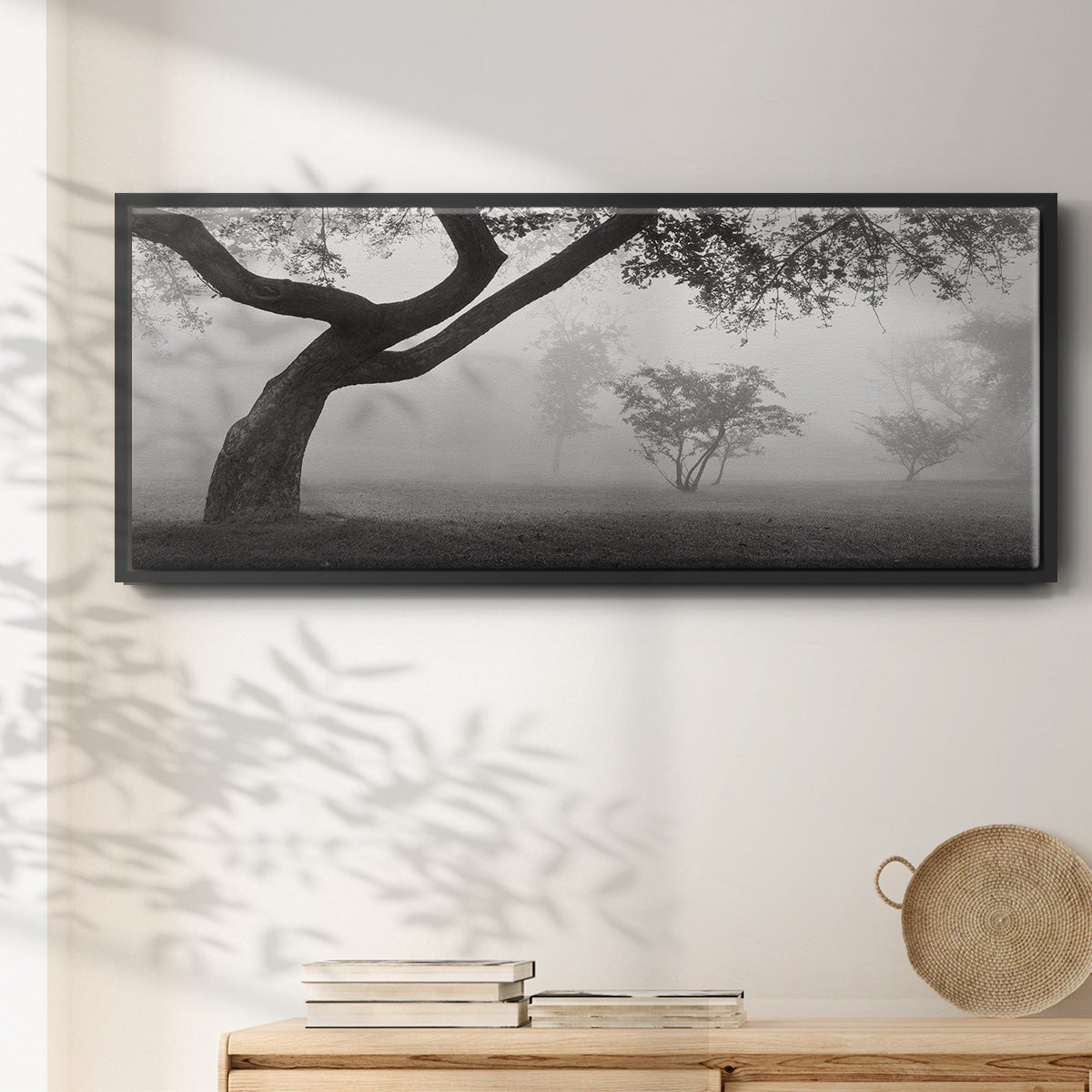 Morning Mist, Farmington Hills, Michigan - Floater Framed Canvas Print