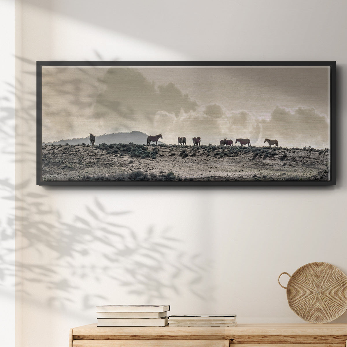 Wild Horse Ridge - Floater Framed Canvas Print