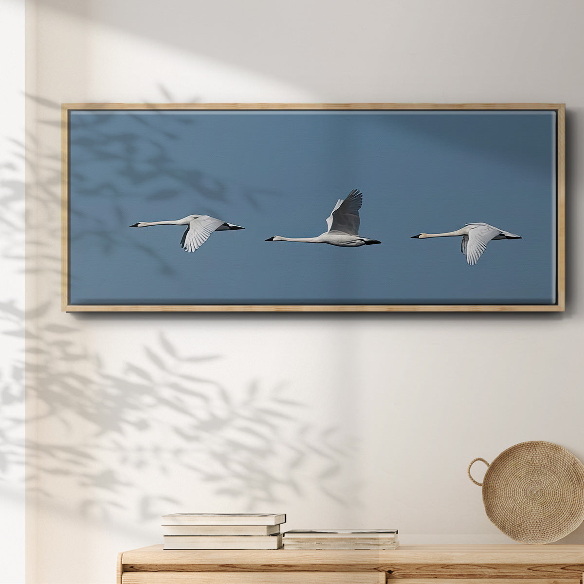 Wing Up Wing down - Floater Framed Canvas Print