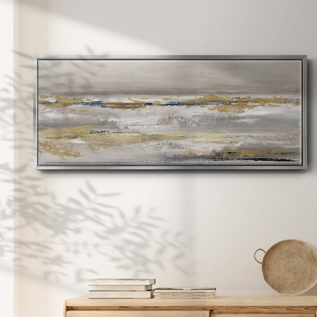Golden Fog - Floater Framed Canvas Print
