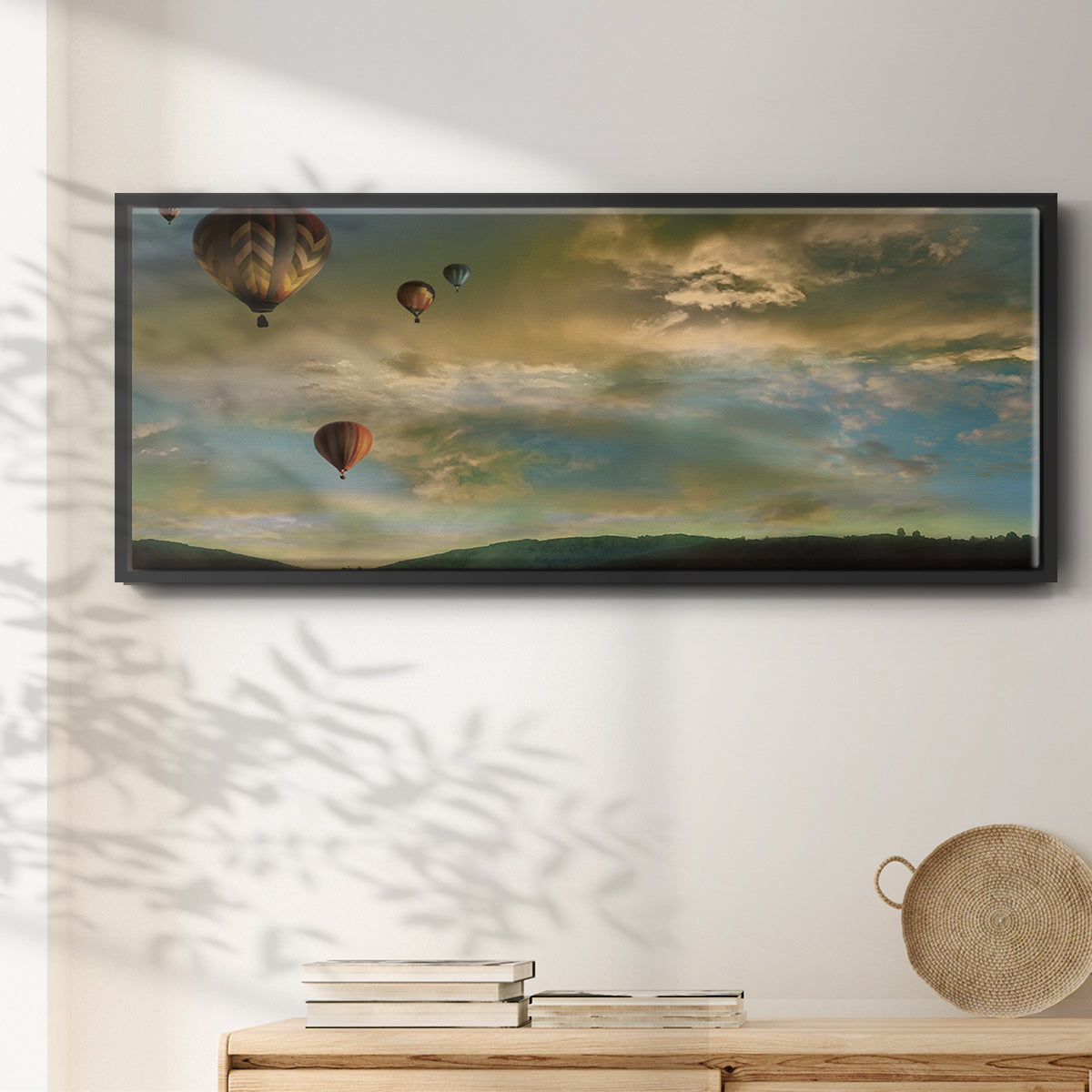 Sunset Rendezvous - Floater Framed Canvas Print