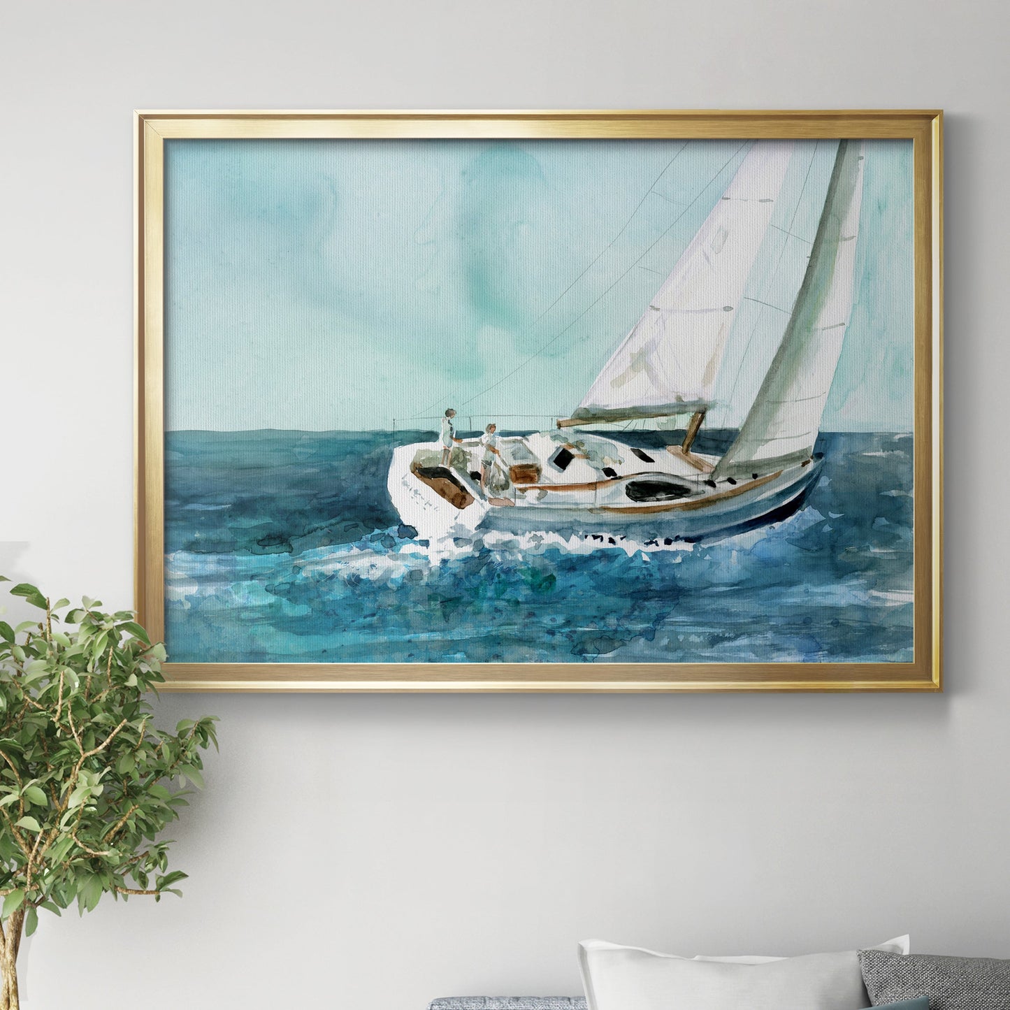 Delray Sail Premium Classic Framed Canvas - Ready to Hang