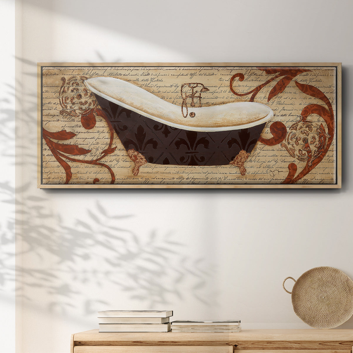 Renaissance Bath I - Floater Framed Canvas Print