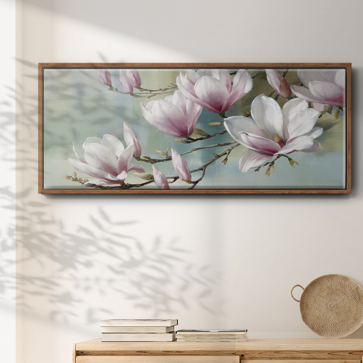 Magnolia Morning - Floater Framed Canvas Print