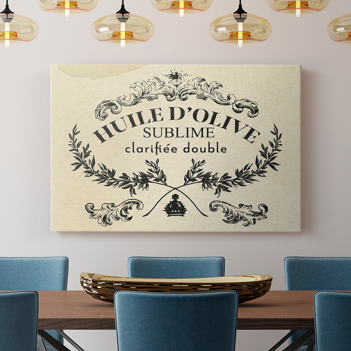 Antique French Label IV - Canvas Art Print