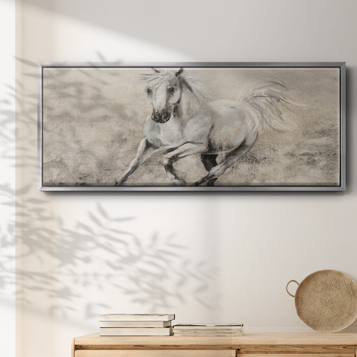 Majestic Stallion II - Floater Framed Canvas Print