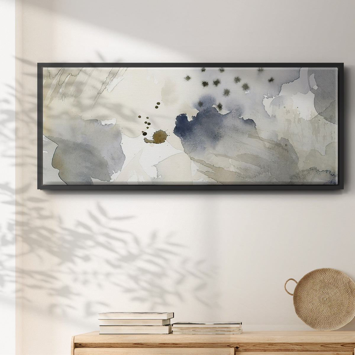 Dried Bergamot in Mist II - Floater Framed Canvas Print