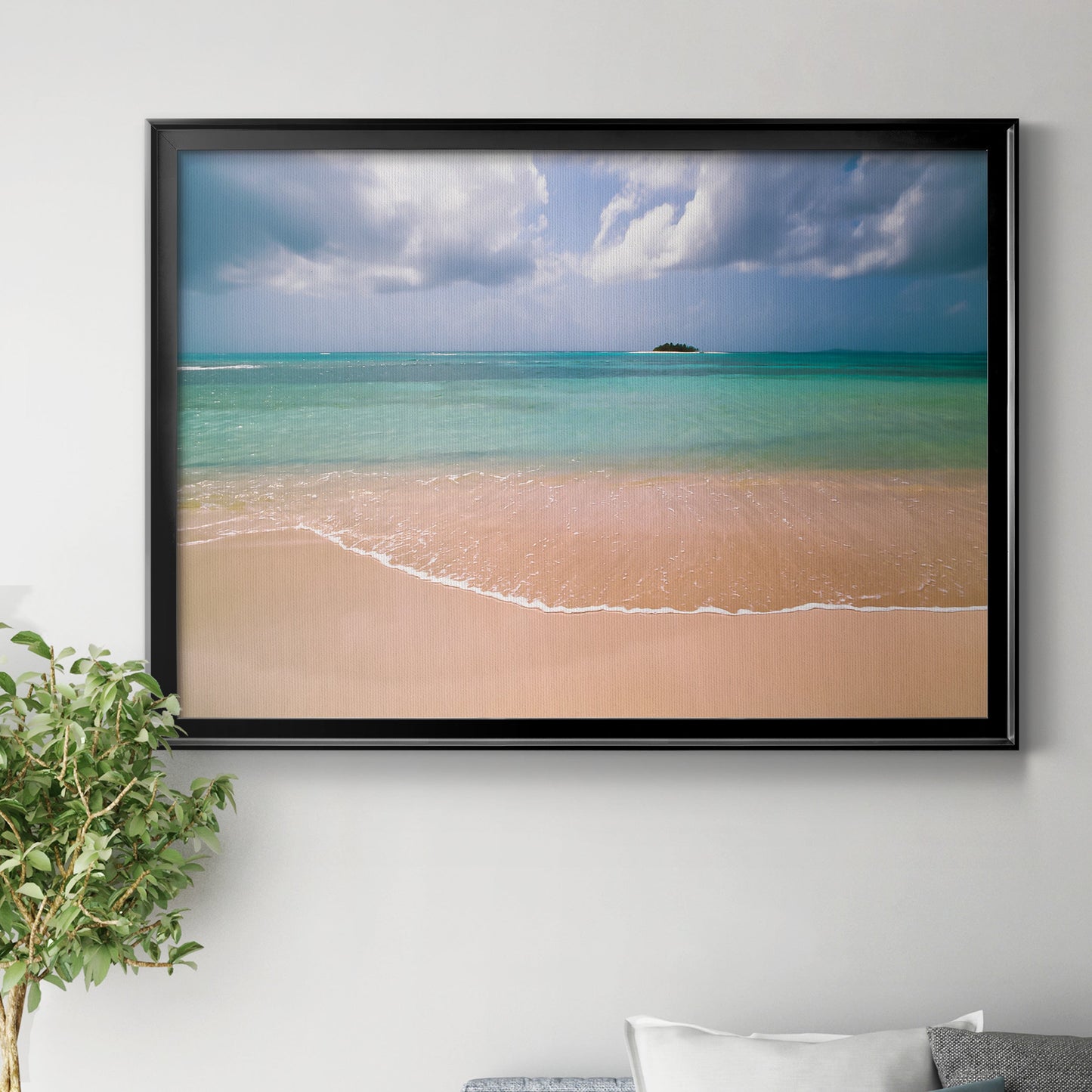 Clear Beach Premium Classic Framed Canvas - Ready to Hang