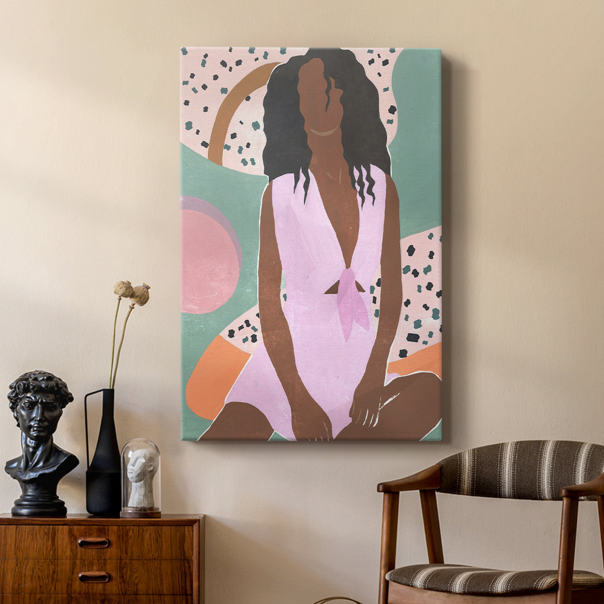 Curly Lady III - Canvas Art Print