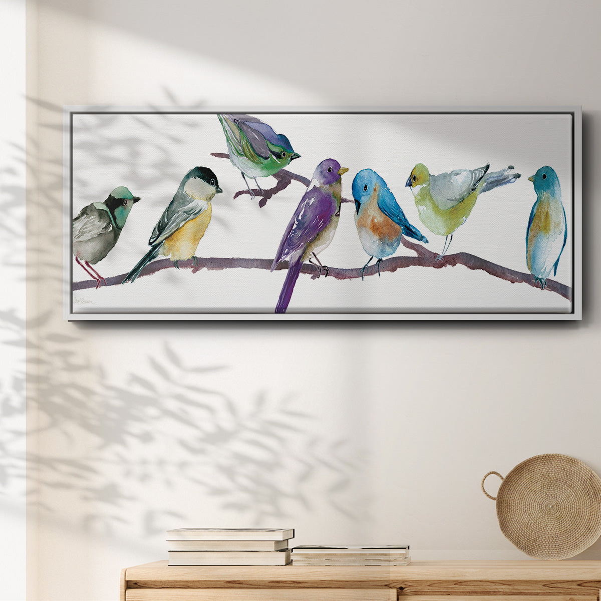 Colorful Spot - Floater Framed Canvas Print