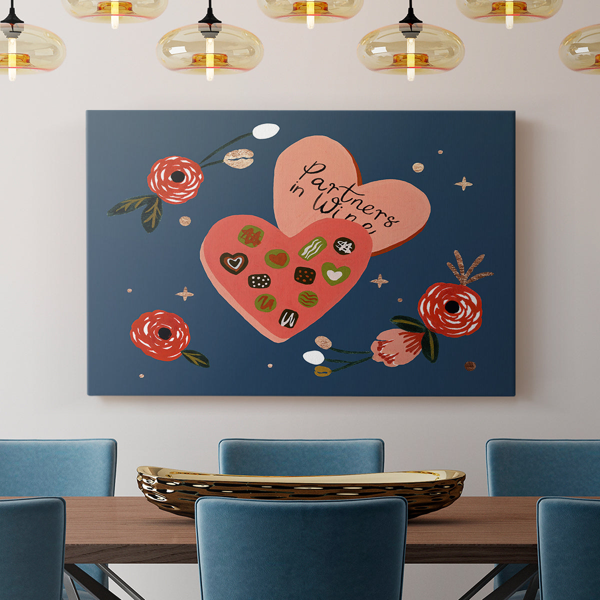 Happy Galentine I - Canvas Art Print
