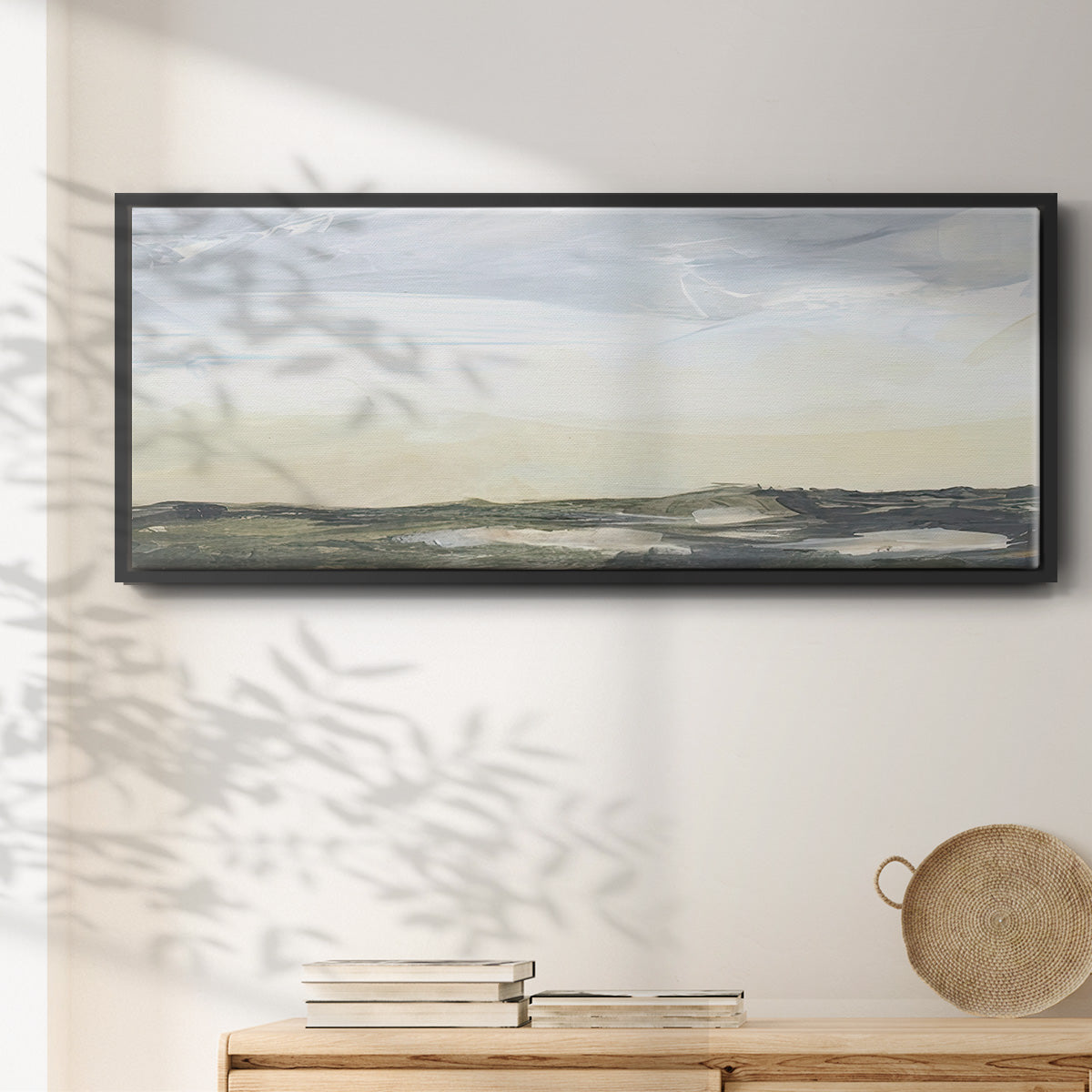 Green Ridge I - Floater Framed Canvas Print