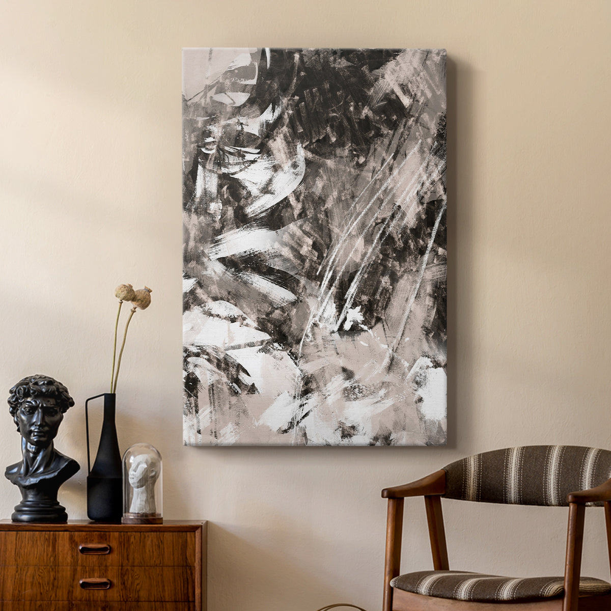 Blush Blackboard II - Canvas Art Print