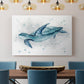 Blue Turtle II - Canvas Art Print
