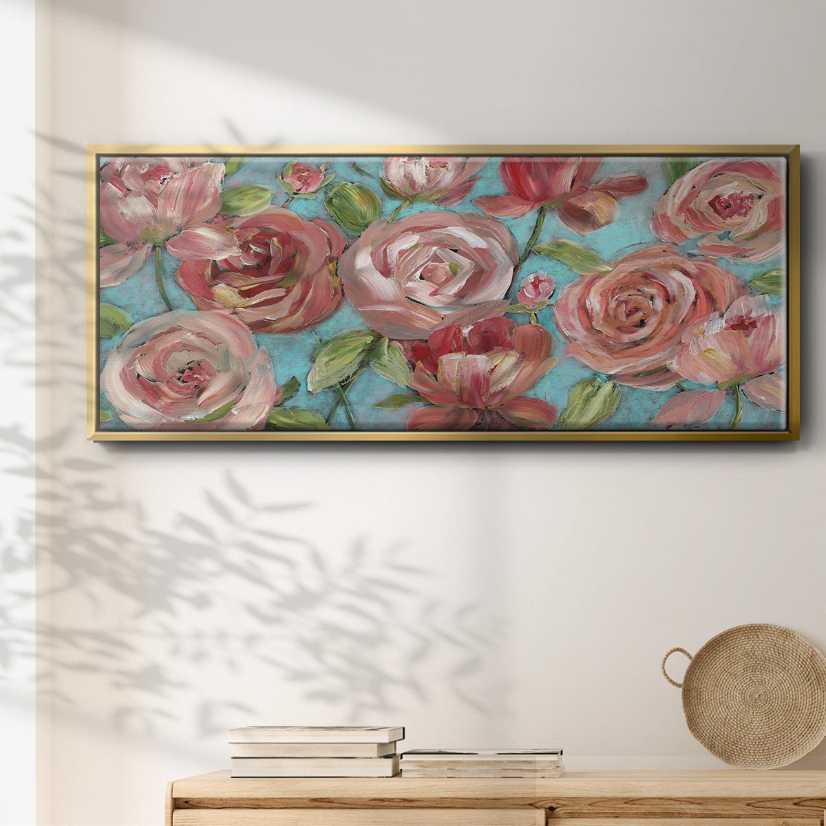 Peaches and Cream - Floater Framed Canvas Print