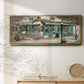 Rue due Jardin - Floater Framed Canvas Print