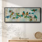 Birds on Branch - Floater Framed Canvas Print