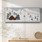 Ski Slope Collection D - Floater Framed Canvas Print
