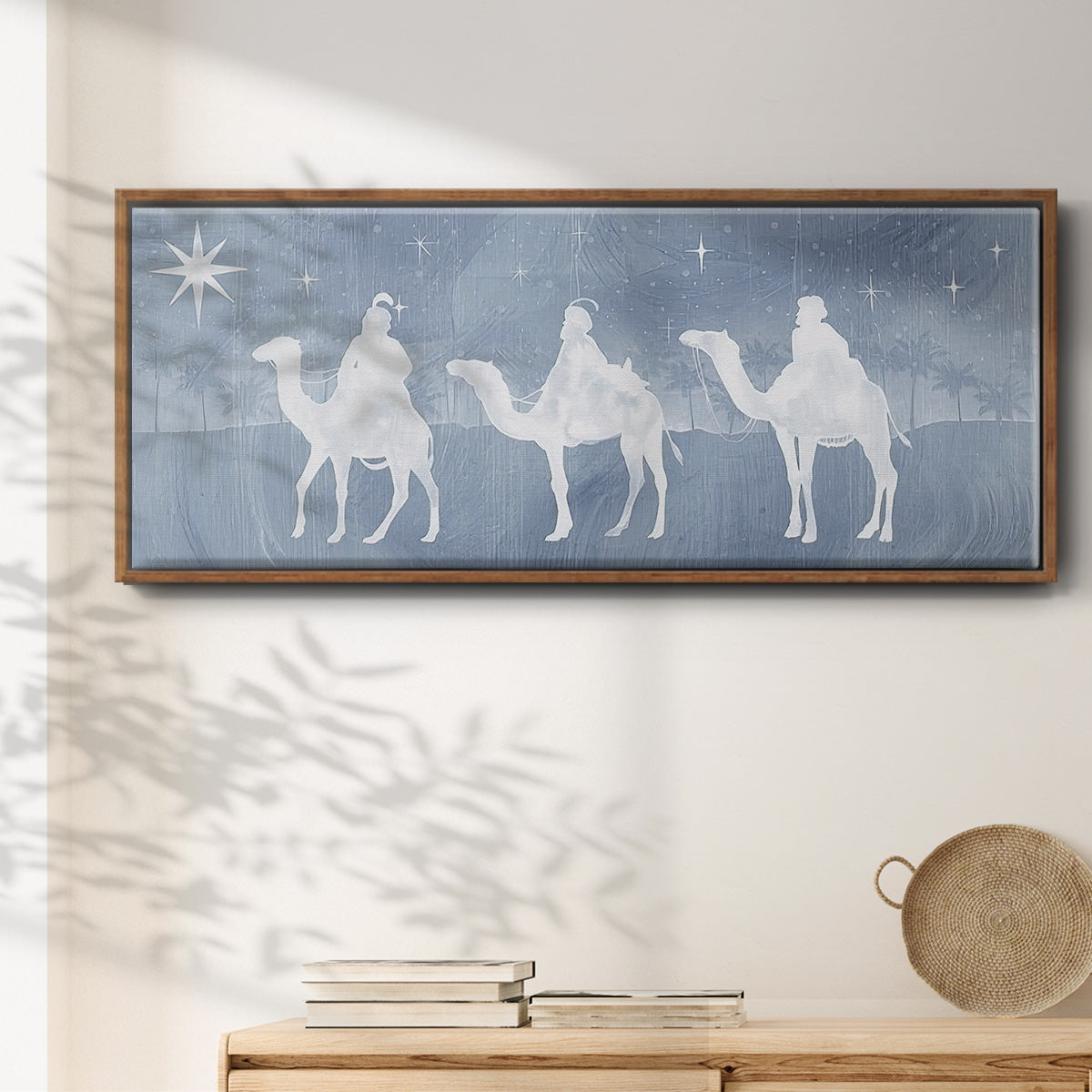 Star of Bethlehem Collection D - Floater Framed Canvas Print