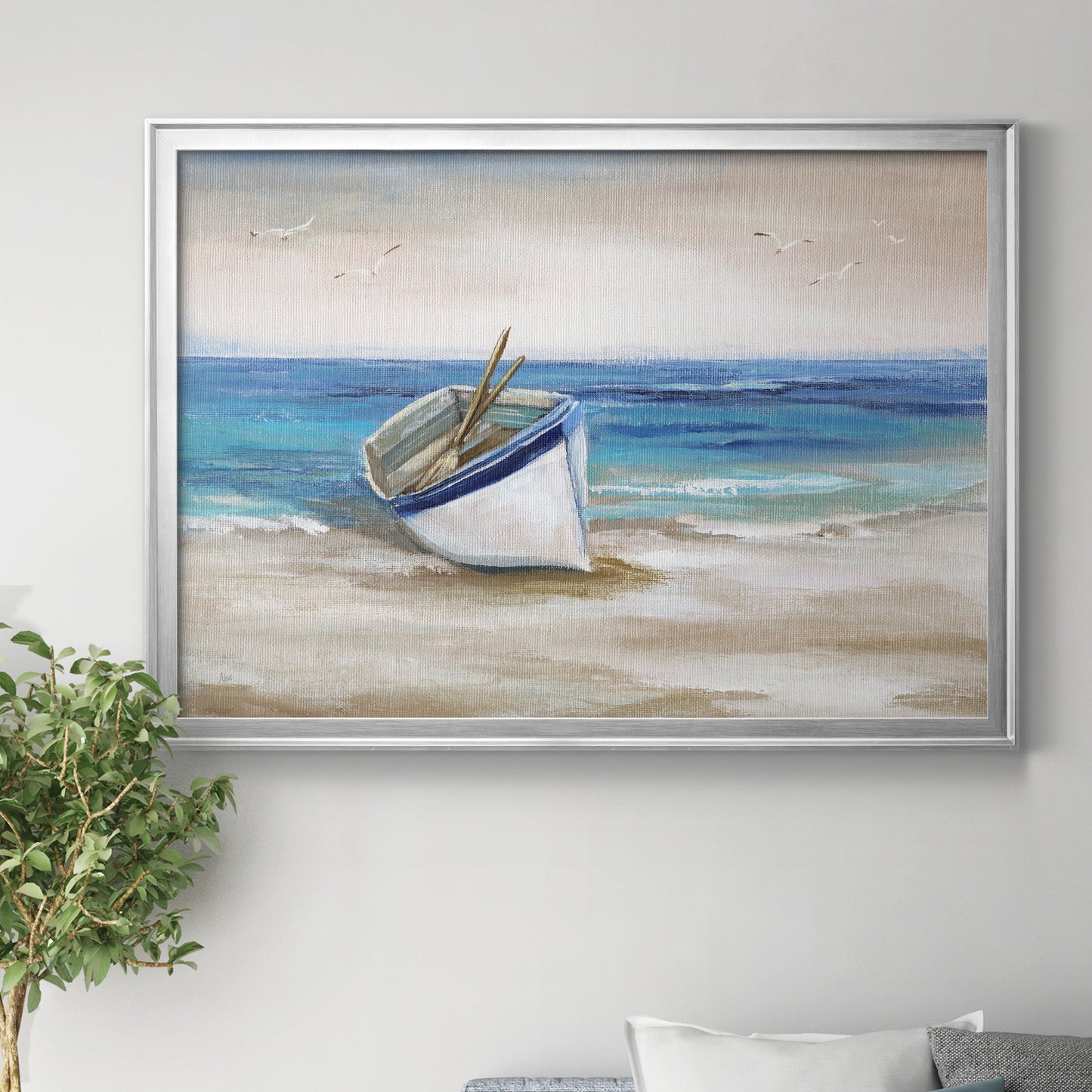 Shore Excursion - Modern Framed Canvas Print