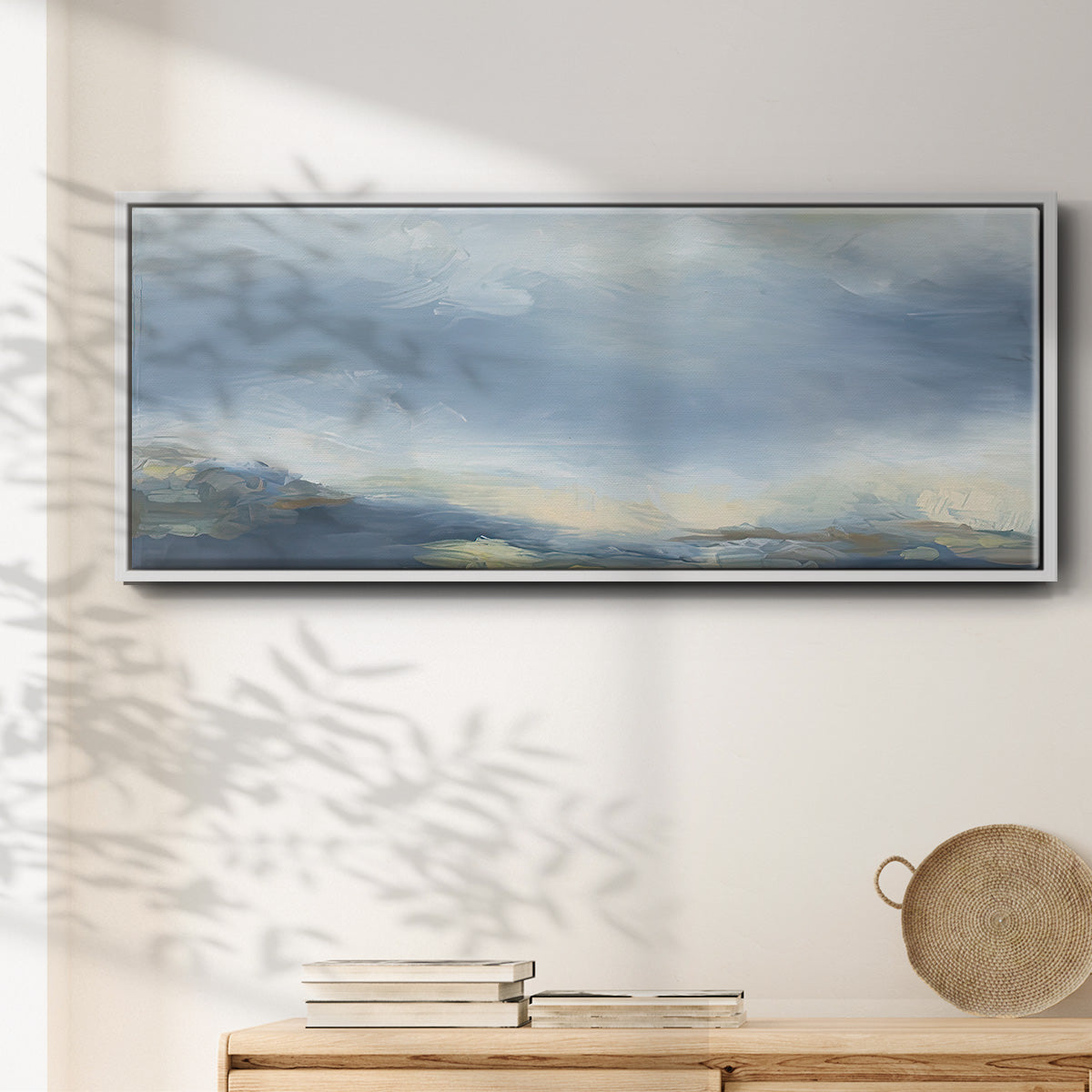 Buttermilk Sky - Floater Framed Canvas Print