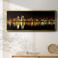 San Diego Skyline - Floater Framed Canvas Print