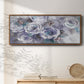 Iced Flowers - Floater Framed Canvas Print