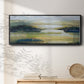 Lime Strata II - Floater Framed Canvas Print