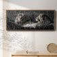Mara Lions - Floater Framed Canvas Print