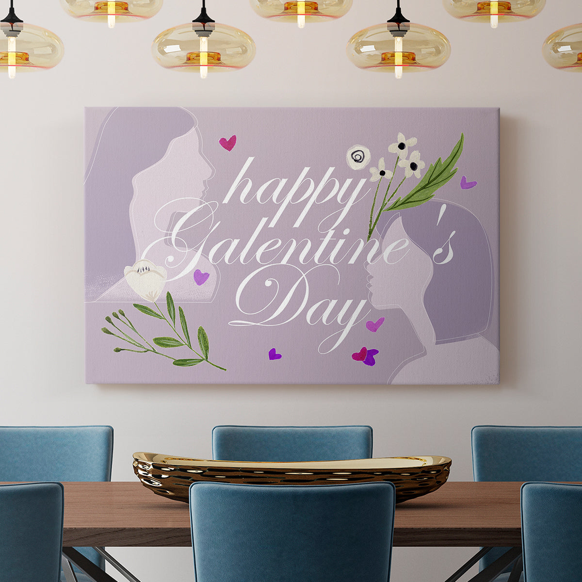Happy Galentine's Day Collection A - Canvas Art Print