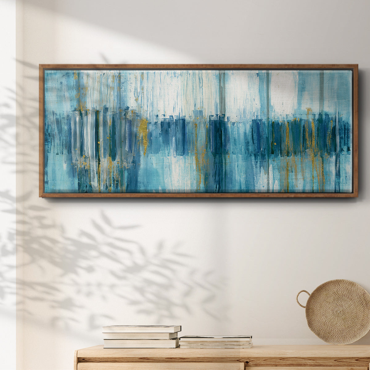 Abstract Saturnia - Floater Framed Canvas Print