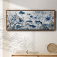 Inky Indigo - Floater Framed Canvas Print