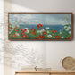 Through the Flowers - Floater Framed Canvas Print