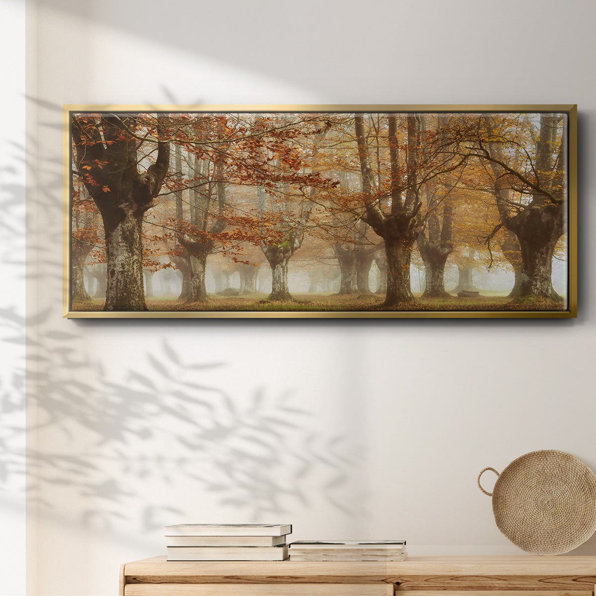 Misty Pan - Floater Framed Canvas Print