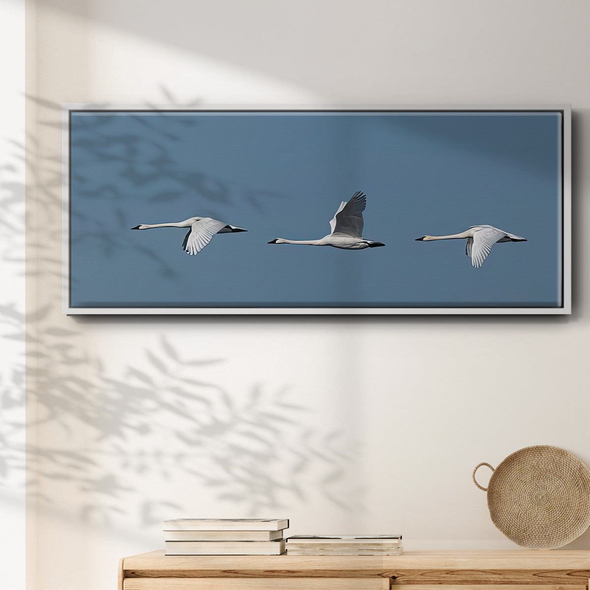 Wing Up Wing down - Floater Framed Canvas Print