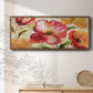 Jardin Rouge - Floater Framed Canvas Print
