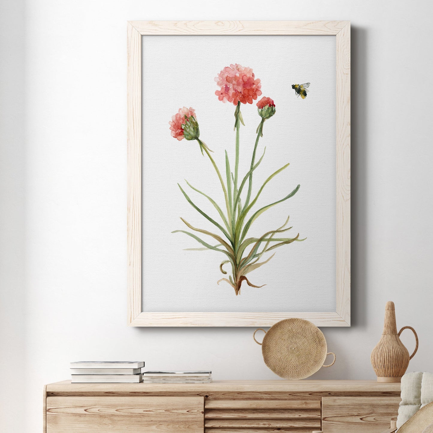 Wildflower Botanical III - Barnwood Framed Canvas Print