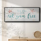 Sea Free - Floater Framed Canvas Print