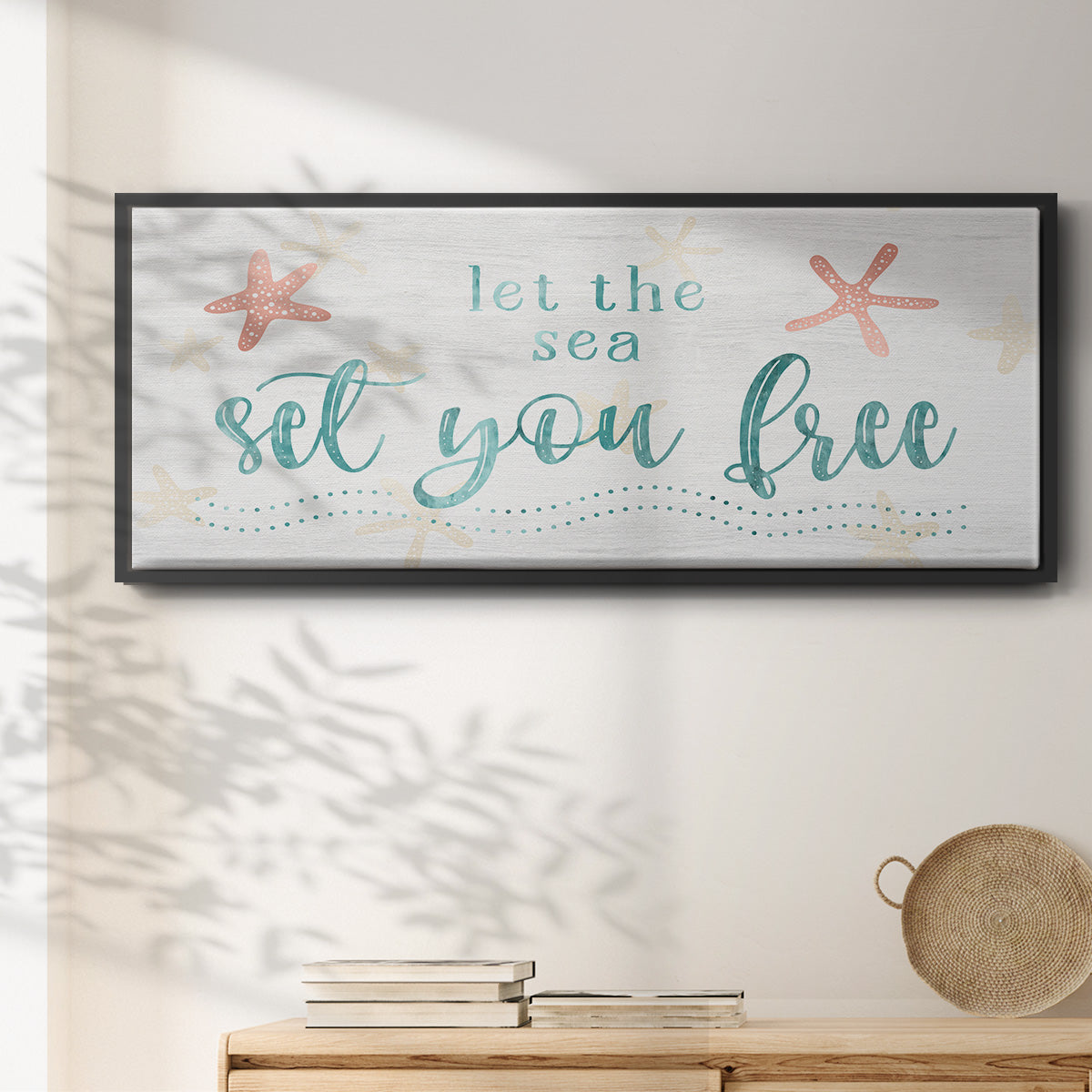 Sea Free - Floater Framed Canvas Print