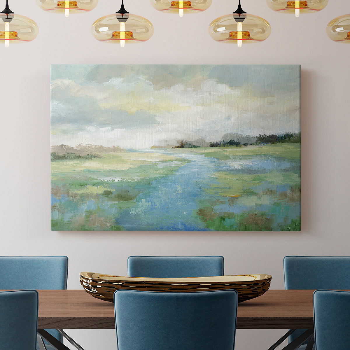 Winding Stream - Canvas Art Print