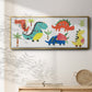Dino Party - Floater Framed Canvas Print