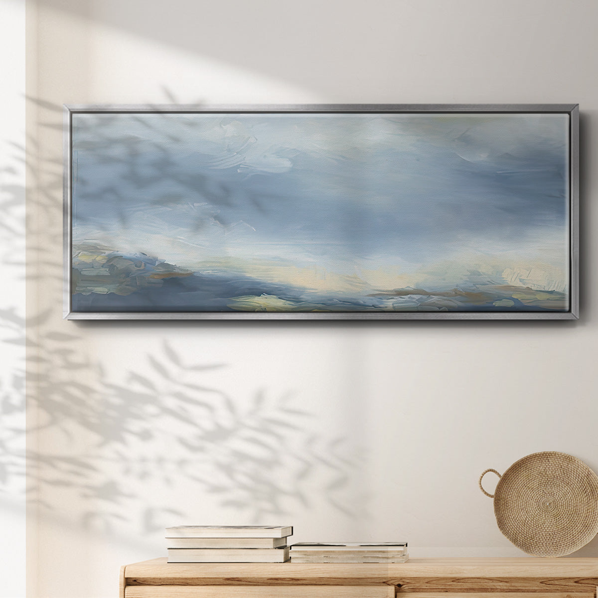 Buttermilk Sky - Floater Framed Canvas Print